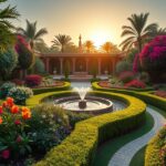 تصميم حدائق الروضة بالرياض