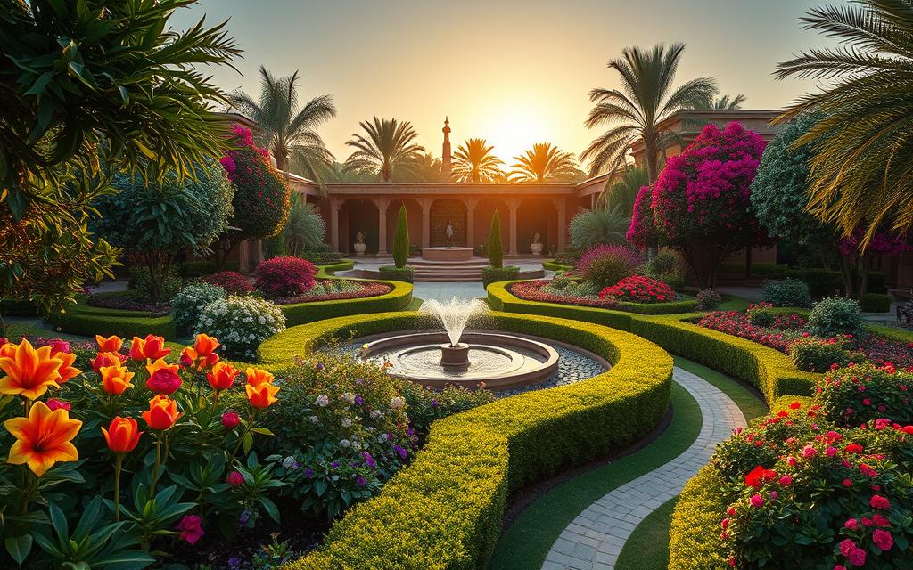 تصميم حدائق الروضة بالرياض