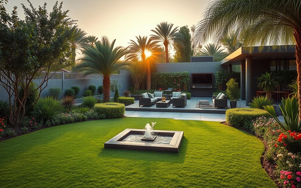 تنسيق الحدائق حي الياسمين بالرياض