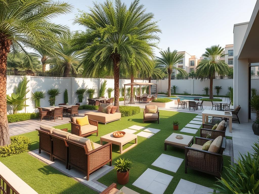 تصميم حدائق الروضة الرياض