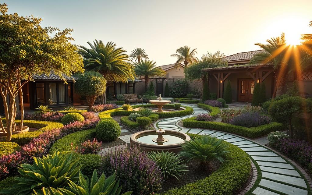 تنسيق حدائق قرطبة بالرياض